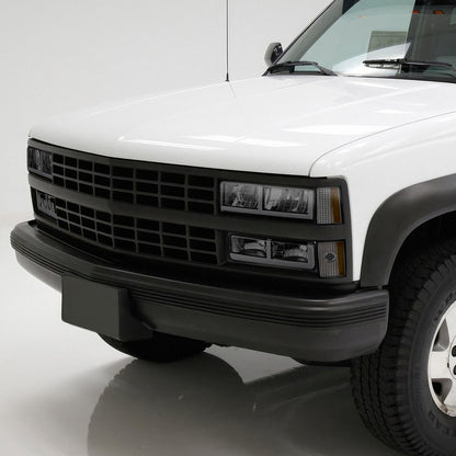 8pcs F-Style LED DRL Headlight Set (Somked) <br>88-93 Chevy C10 C/K Pickup, Suburban, Tahoe