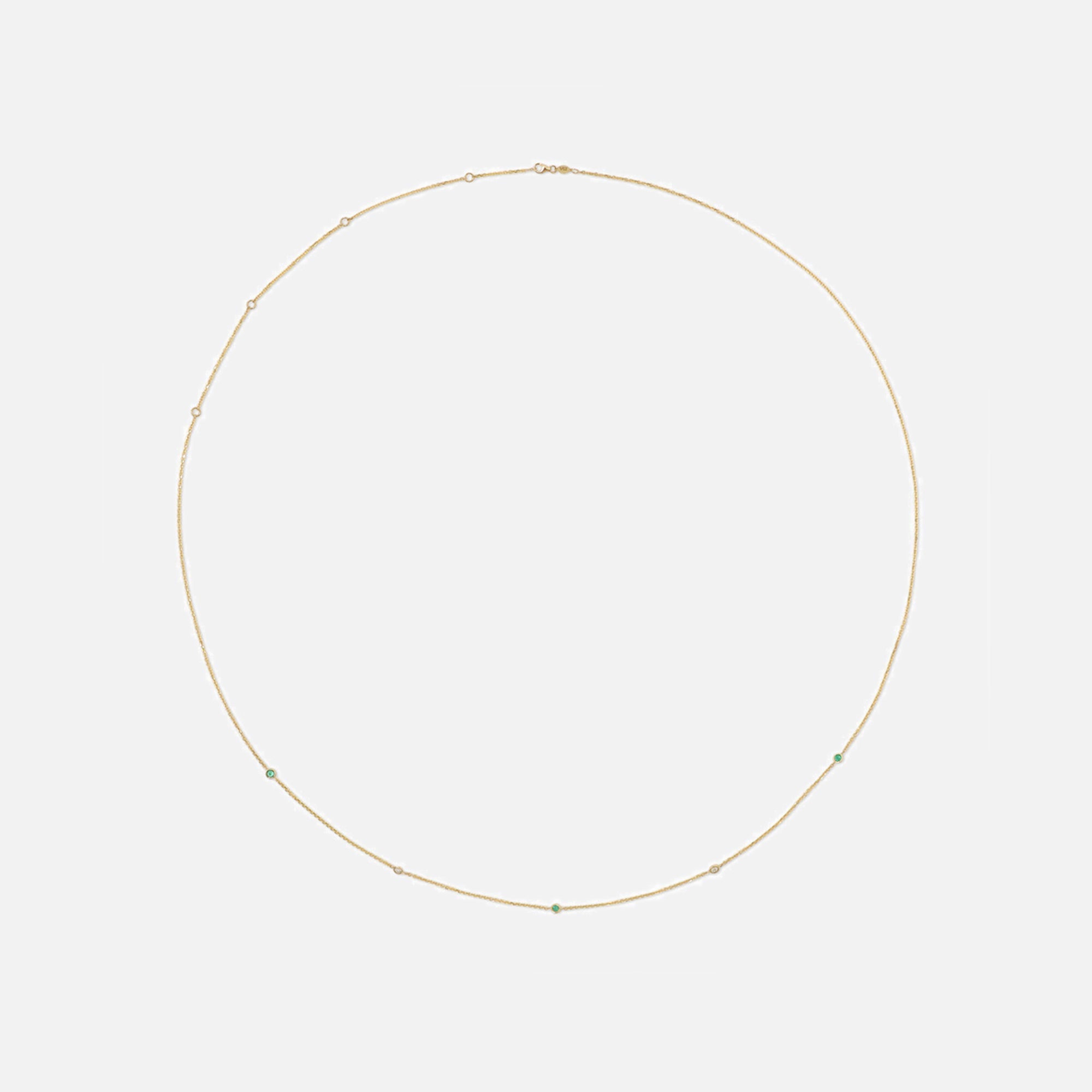 Isa Grutman Diamond Emerald Belly Chain - Gold
