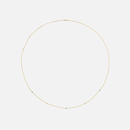 Isa Grutman Diamond Emerald Belly Chain - Gold