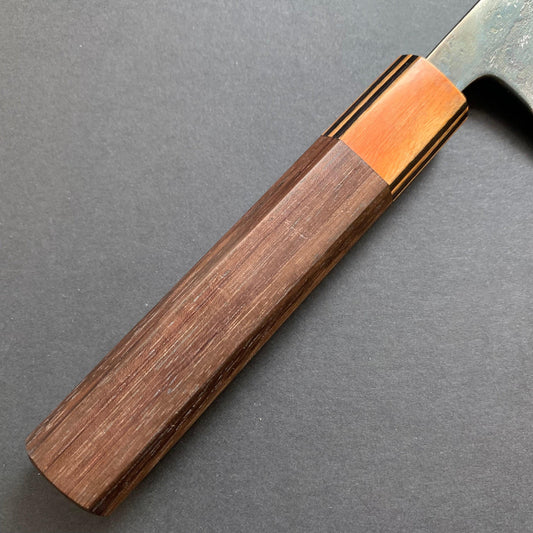 Gyuto knife, Aogami Super with iron cladding, Kurouchi finish - Motokyuuichi