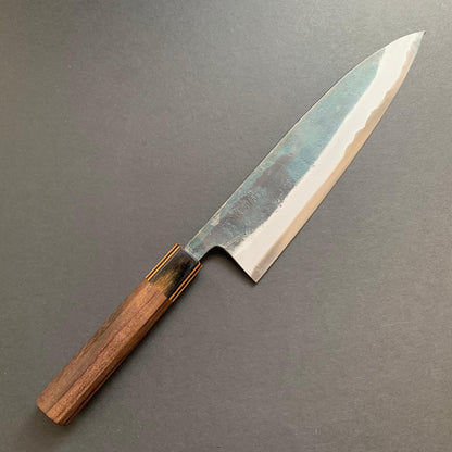 Gyuto knife, Aogami Super with iron cladding, Kurouchi finish - Motokyuuichi