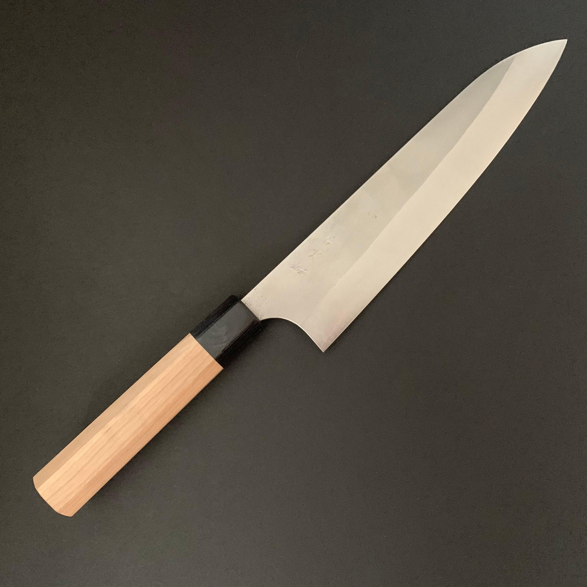 Gyuto knife, Ginsan stainless steel, nashiji finish - Kanehiro