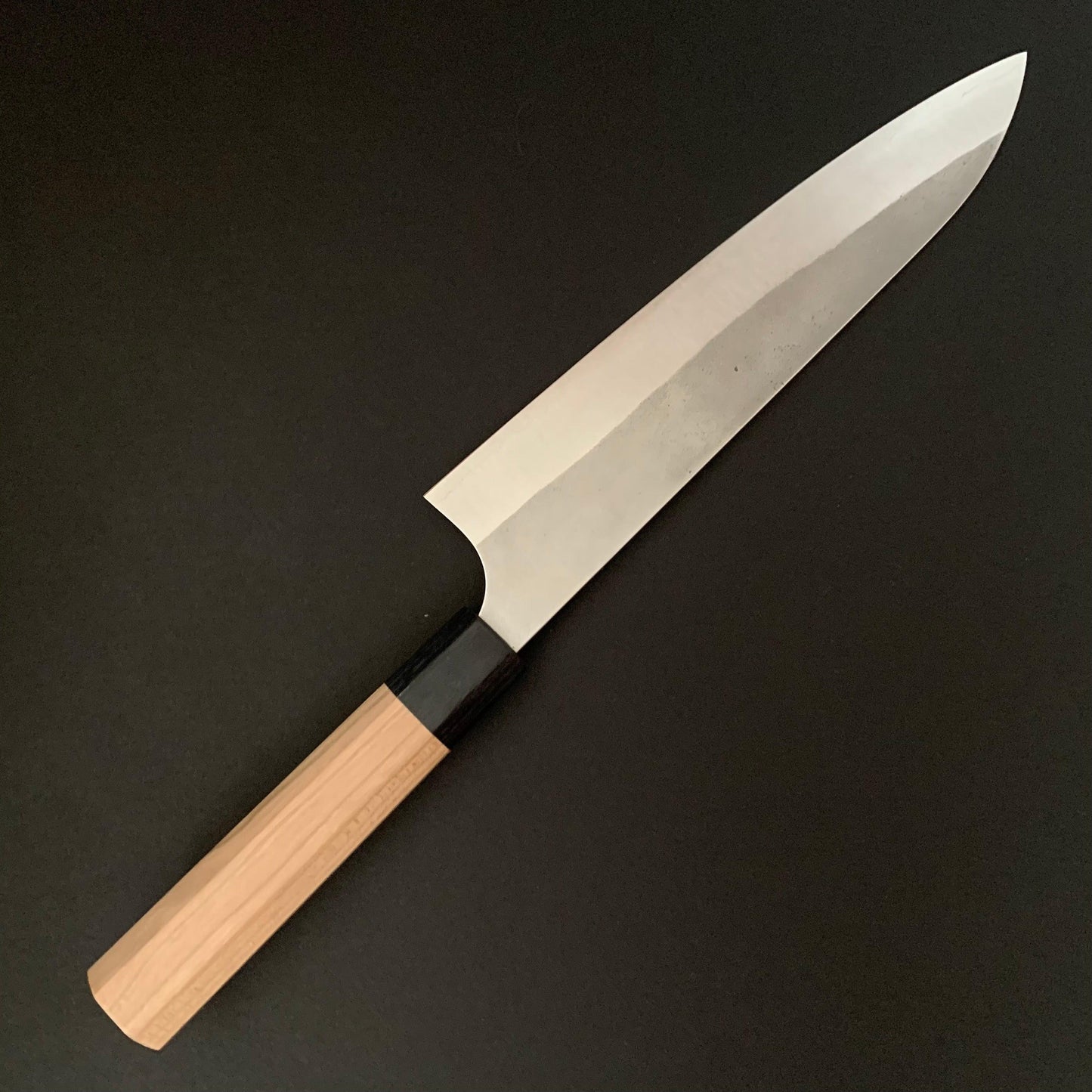 Gyuto knife, Ginsan stainless steel, nashiji finish - Kanehiro