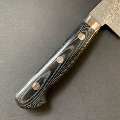Santoku knife, VG10 stainless steel, western handle, damascus finish - Kato