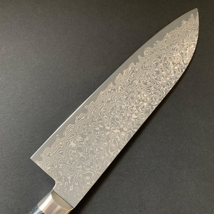 Santoku knife, VG10 stainless steel, western handle, damascus finish - Kato