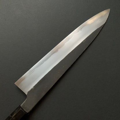 Gyuto knife, Aogami 1 carbon steel with iron cladding, Kurouchi finish, Yoake range - Hatsukokoro