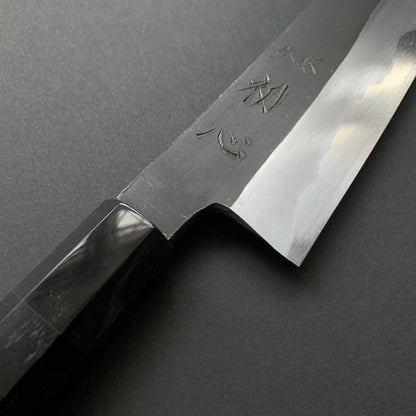Kiritsuke Gyuto knife, Aogami 1 carbon steel with iron cladding, Kurouchi finish, Yoake range - Hatsukokoro