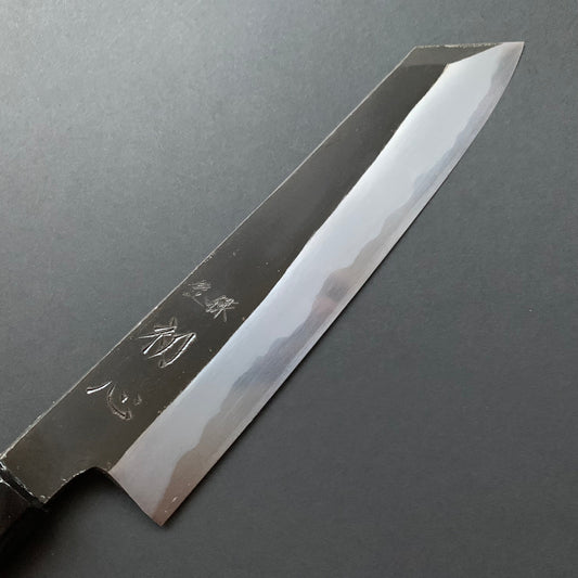Kiritsuke Gyuto knife, Aogami 1 carbon steel with iron cladding, Kurouchi finish, Yoake range - Hatsukokoro
