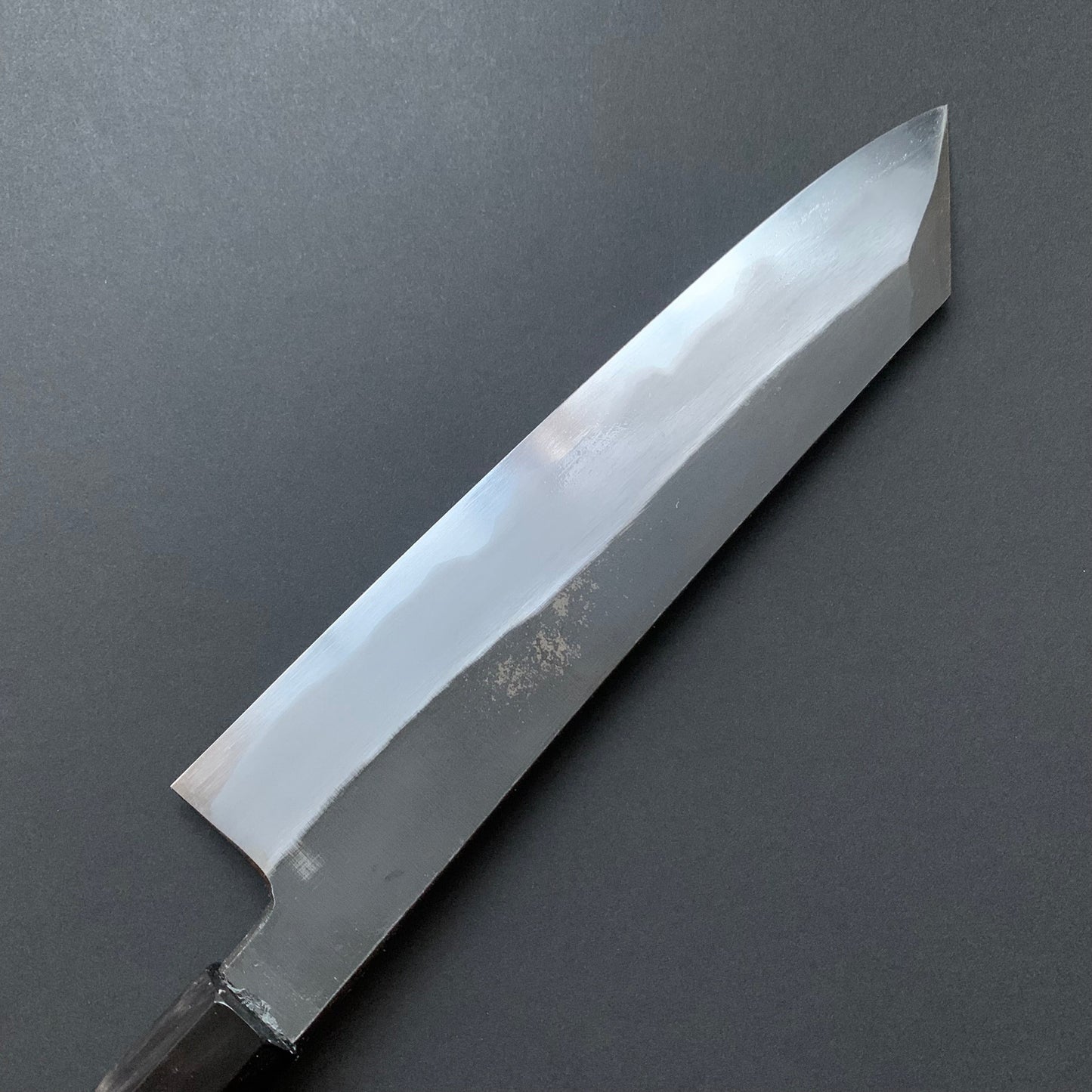 Kiritsuke Gyuto knife, Aogami 1 carbon steel with iron cladding, Kurouchi finish, Yoake range - Hatsukokoro