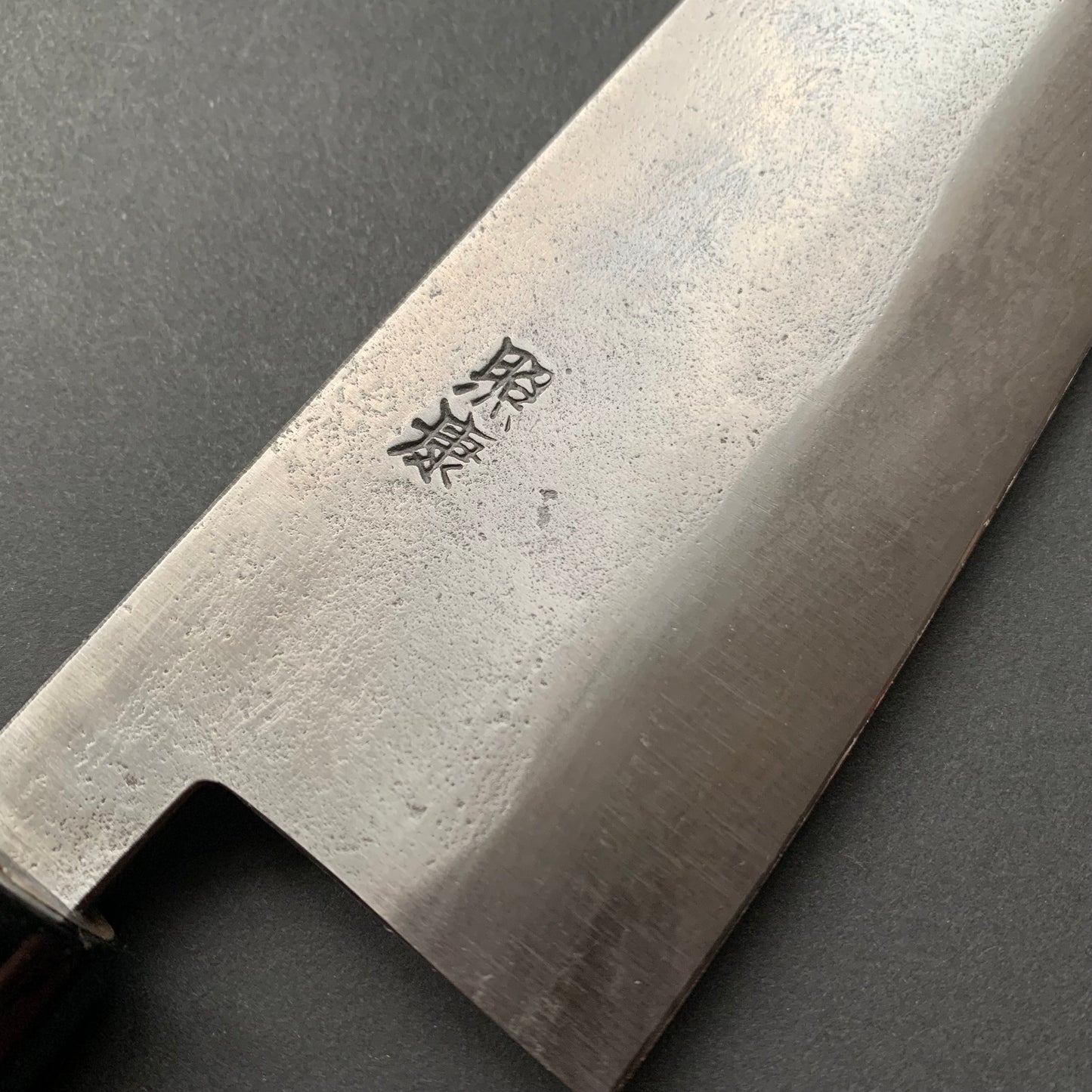 Gyuto knife, Shirogami 1 with stainless steel cladding, Nashiji finish, Nashiji range, wa handle - Fujiwara