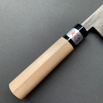 Gyuto knife, Shirogami 1 with stainless steel cladding, Nashiji finish, Nashiji range, wa handle - Fujiwara