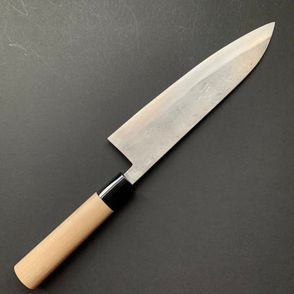 Gyuto knife, Shirogami 1 with stainless steel cladding, Nashiji finish, Nashiji range, wa handle - Fujiwara