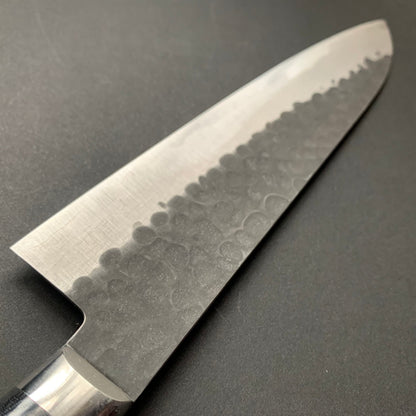 Gyuto knife, Aogami super, ss-clad, 210mm, Tsuchime and Kurouchi finish - Kato