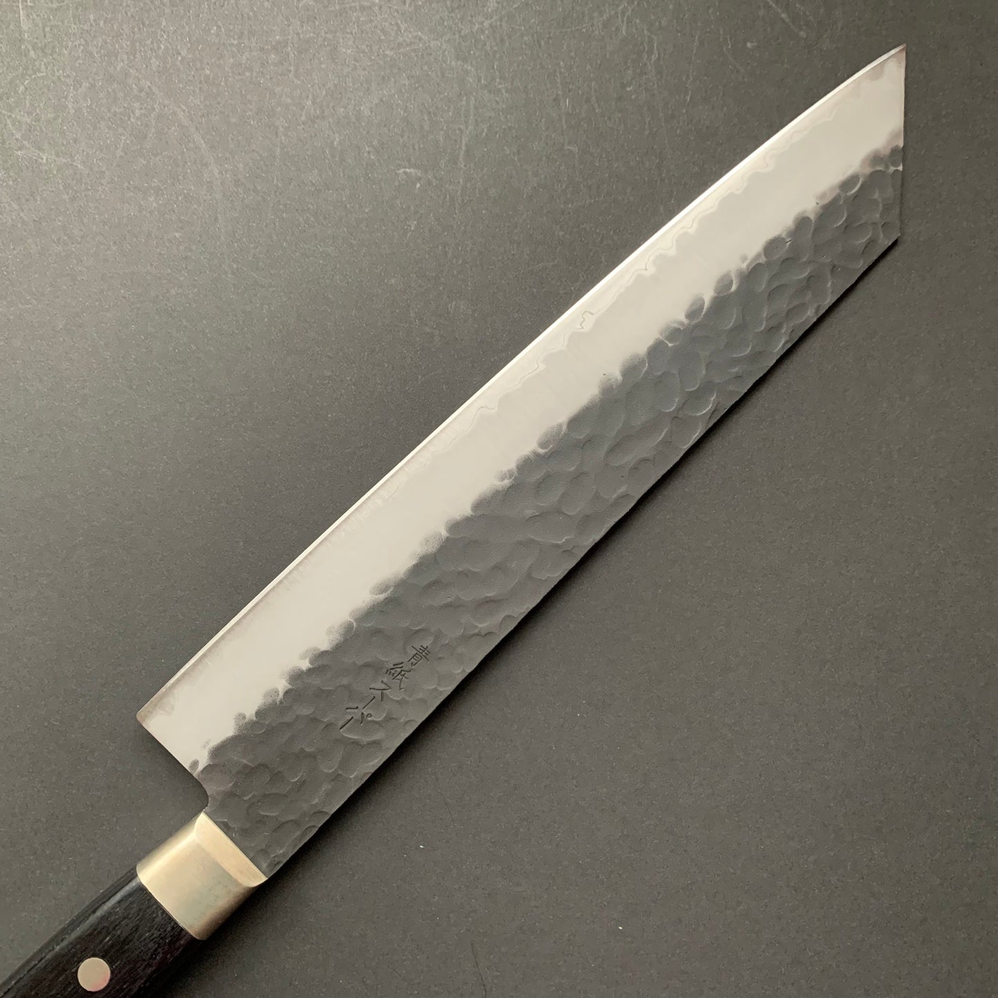 Kiritsuke knife, aogami super, ss-clad, kurouchi finish - Ohishi