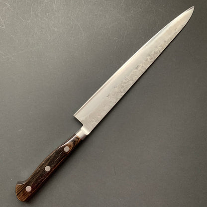 Sujihiki knife, Ginsan stainless steel, nashiji finish - Ohishi