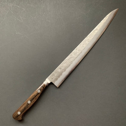Sujihiki knife, Ginsan stainless steel, nashiji finish - Ohishi