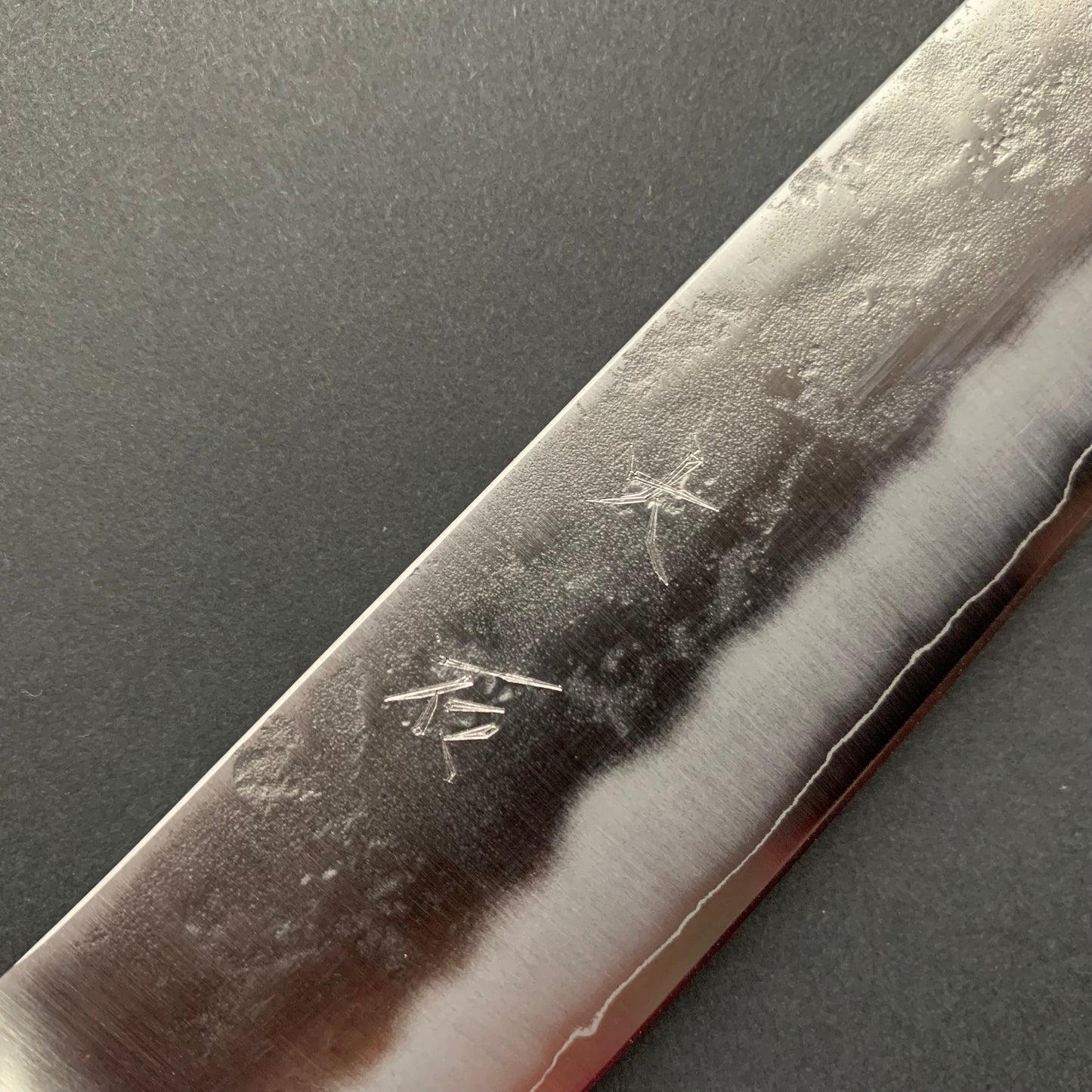Sujihiki knife, Ginsan stainless steel, nashiji finish - Ohishi