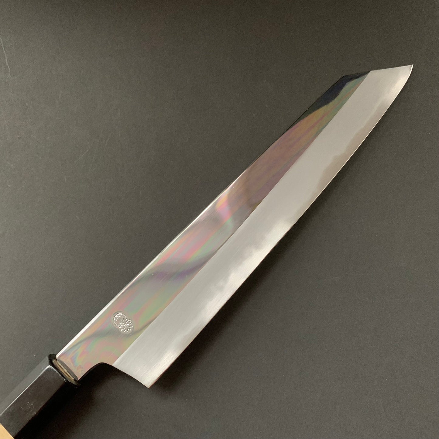 Kiritsuke Gyuto Knife, Shirogami 2 with iron cladding, mirror polished finish, Choyo range - Sakai Kikumori