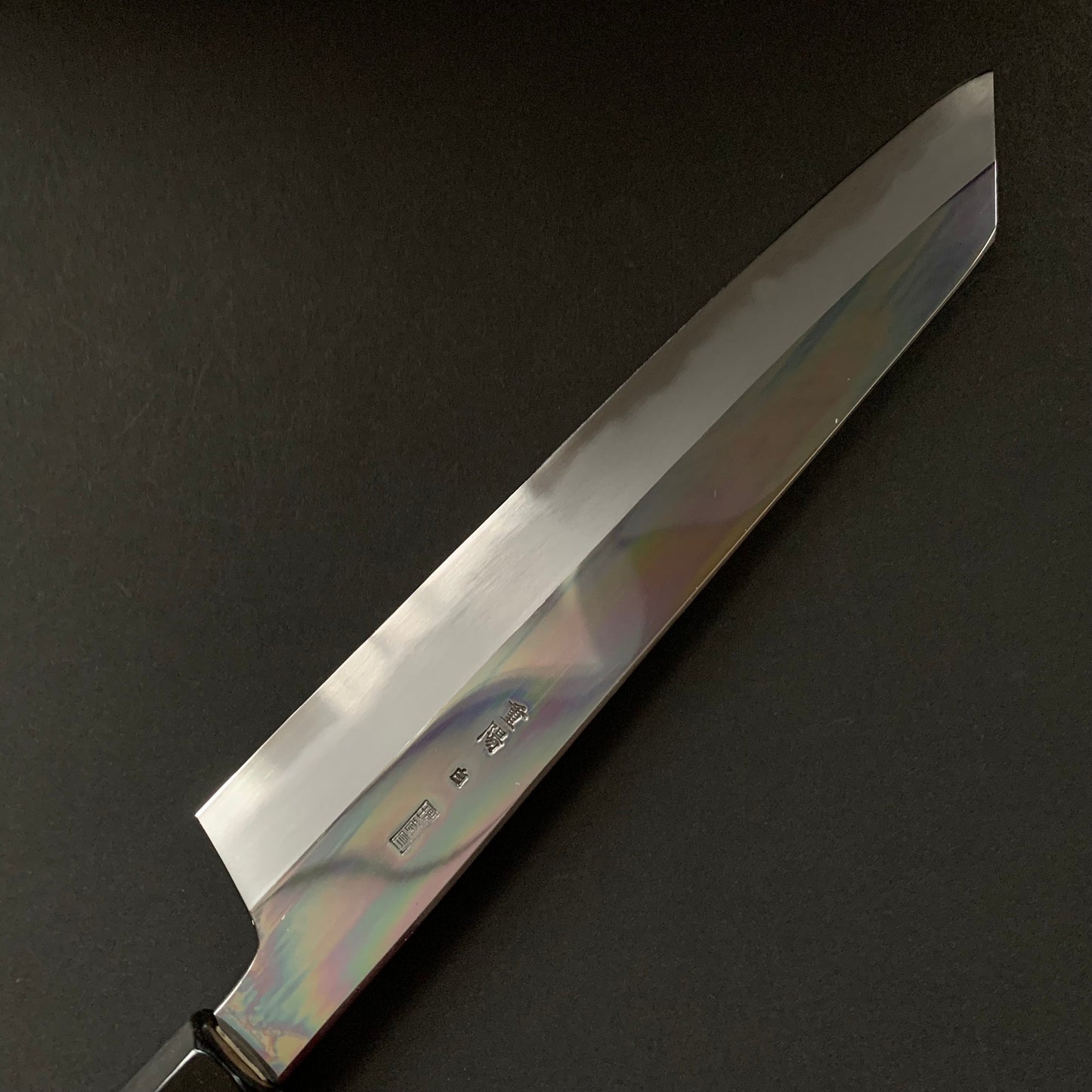 Kiritsuke Gyuto Knife, Shirogami 2 with iron cladding, mirror polished finish, Choyo range - Sakai Kikumori