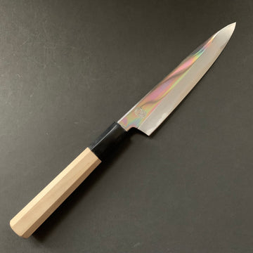Petty Knife, Shirogami 2 with iron cladding, mirror polished finish, Choyo range - Sakai Kikumori