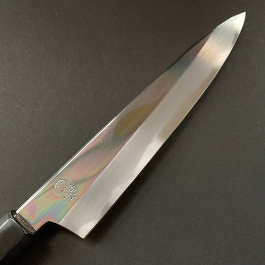 Petty Knife, Shirogami 2 with iron cladding, mirror polished finish, Choyo range - Sakai Kikumori