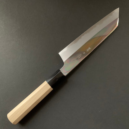 Bunka Knife, Shirogami 2 with iron cladding, mirror polished finish, Choyo range - Sakai Kikumori