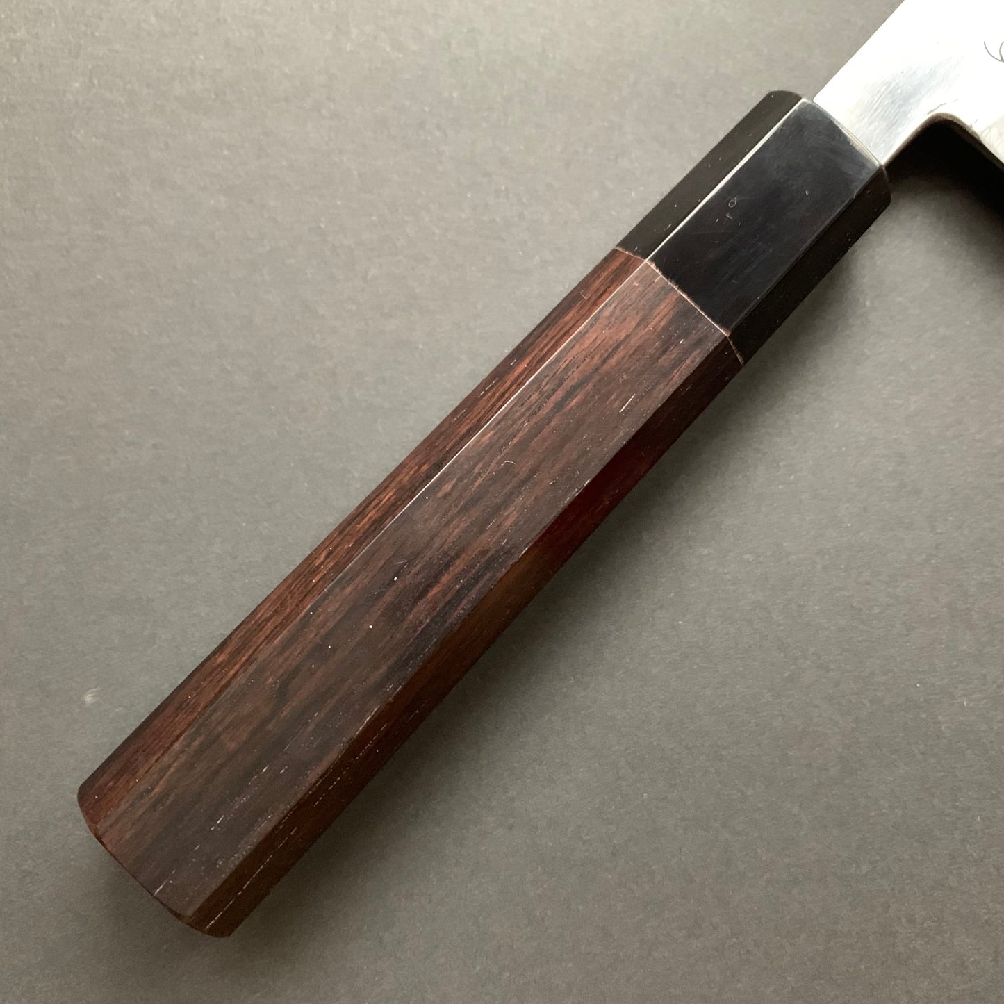Tall Petty knife, Aogami 2 Carbon steel with Watetsu cladding, Kasumi finish, honwarikomi construction - Miyazaki
