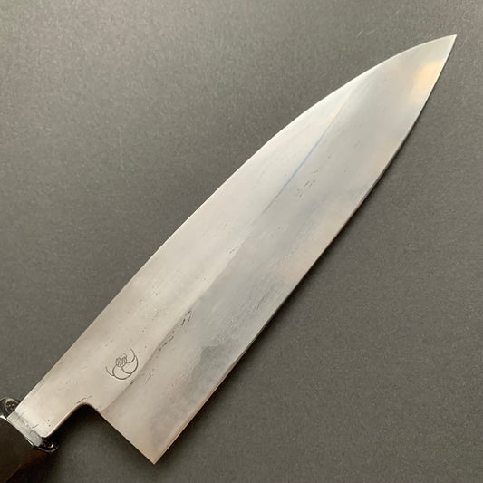 Tall Petty knife, Aogami 2 Carbon steel with Watetsu cladding, Kasumi finish, honwarikomi construction - Miyazaki