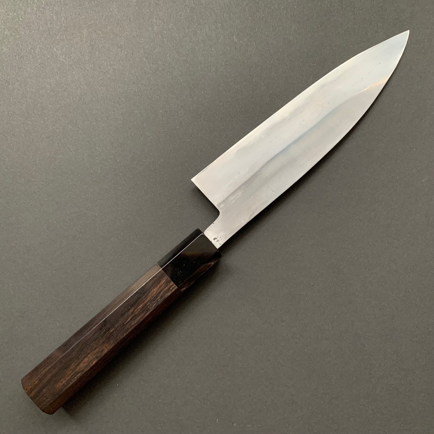 Tall Petty knife, Aogami 2 Carbon steel with Watetsu cladding, Kasumi finish, honwarikomi construction - Miyazaki