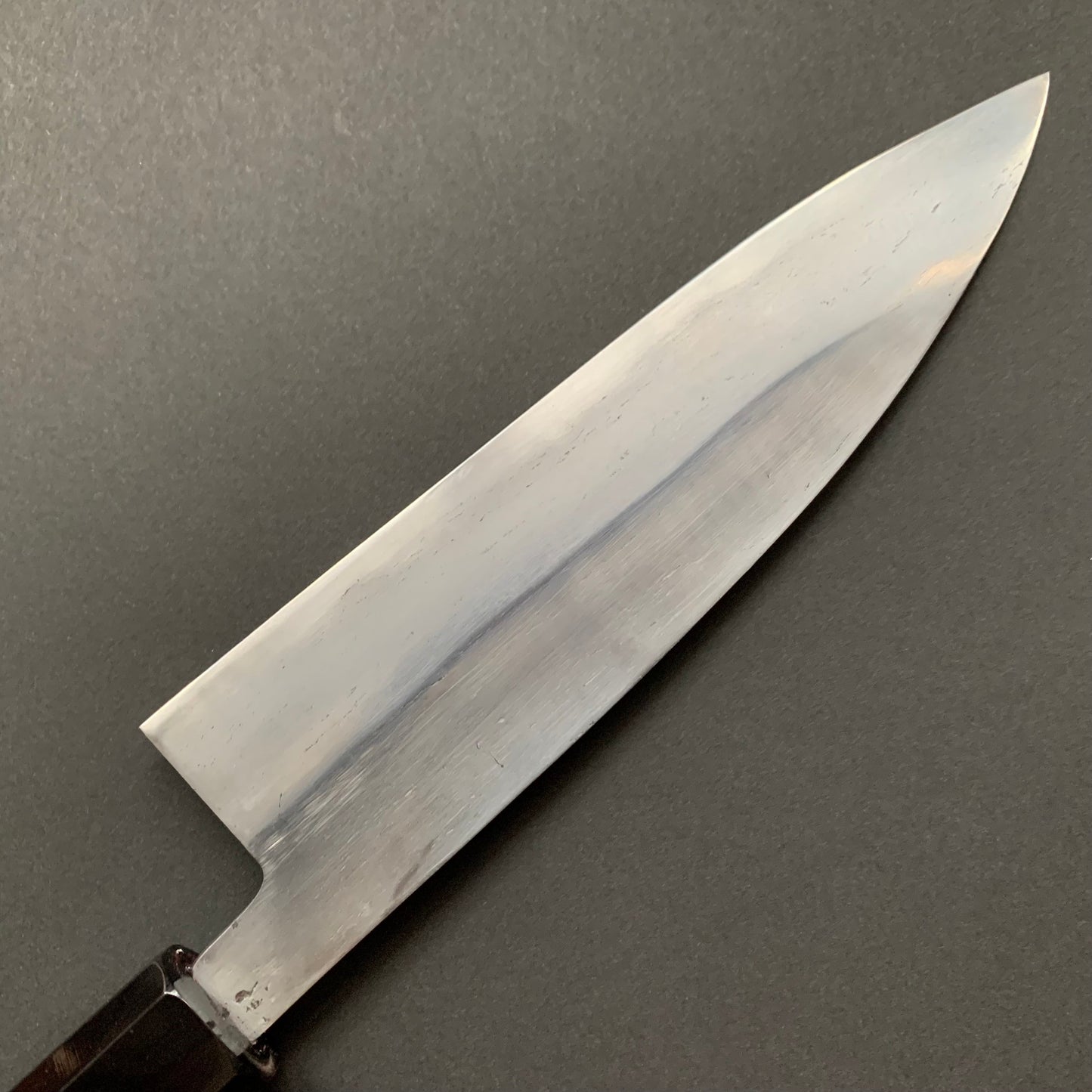 Tall Petty knife, Aogami 2 Carbon steel with Watetsu cladding, Kasumi finish, honwarikomi construction - Miyazaki