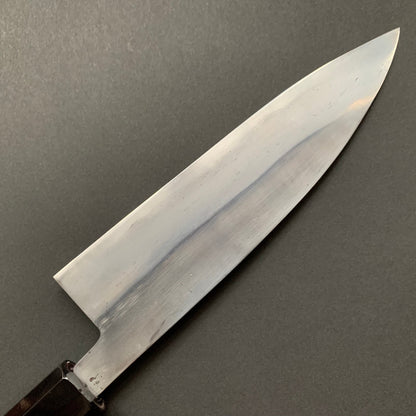 Tall Petty knife, Aogami 2 Carbon steel with Watetsu cladding, Kasumi finish, honwarikomi construction - Miyazaki
