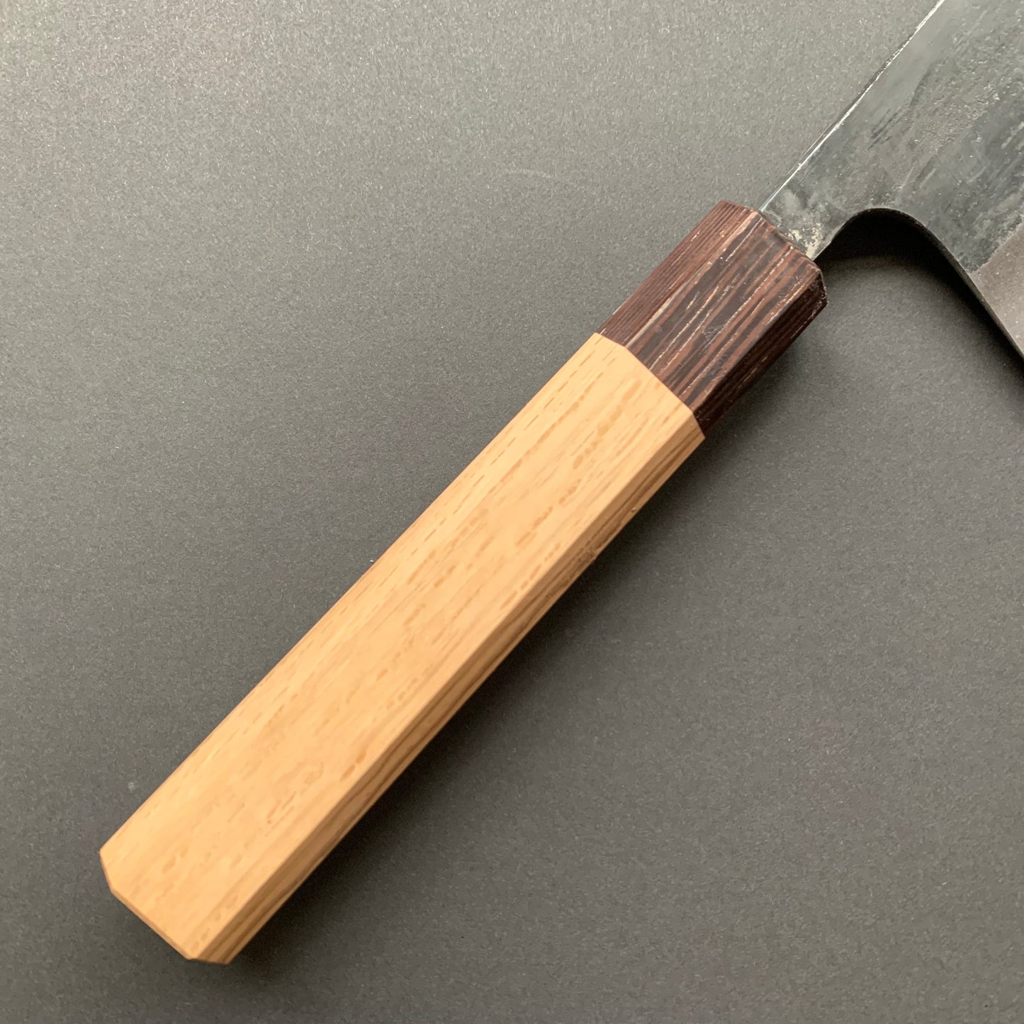 Gyuto knife, Shirogami 1 with Iron cladding, Kurouchi finish - Matsubara