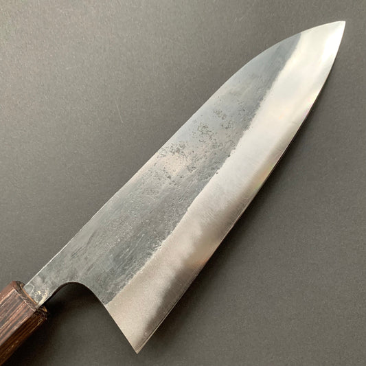 Gyuto knife, Shirogami 1 with Iron cladding, Kurouchi finish - Matsubara