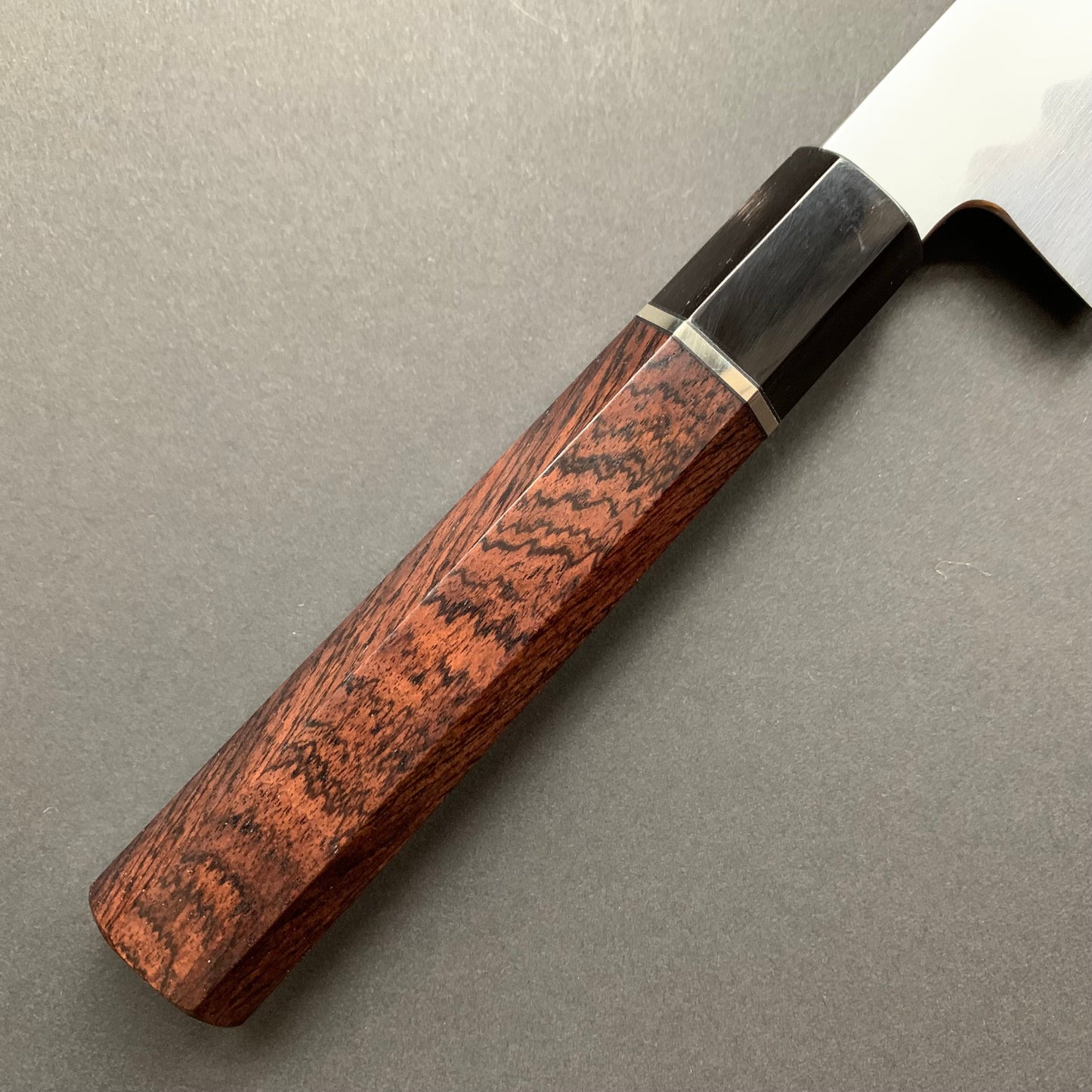 Honyaki Gyuto knife, Shirogami 3 Carbon steel, mirror polish finish - Ikeda