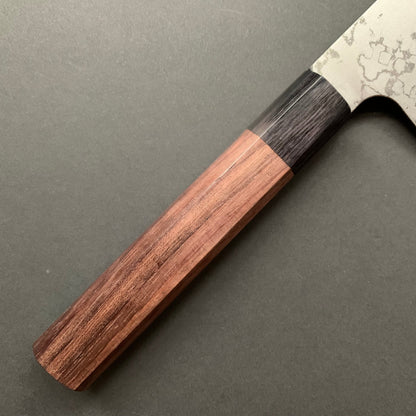 Gyuto knife, Shirogami 2 Iron Clad, Suminigashi finish- Kamo
