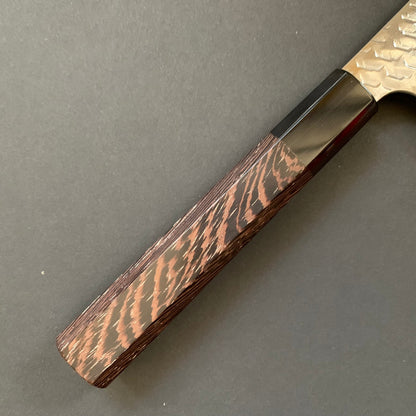 Kiritsuke knife, stamped SG2 powder steel, tsuchime finish - Nigara