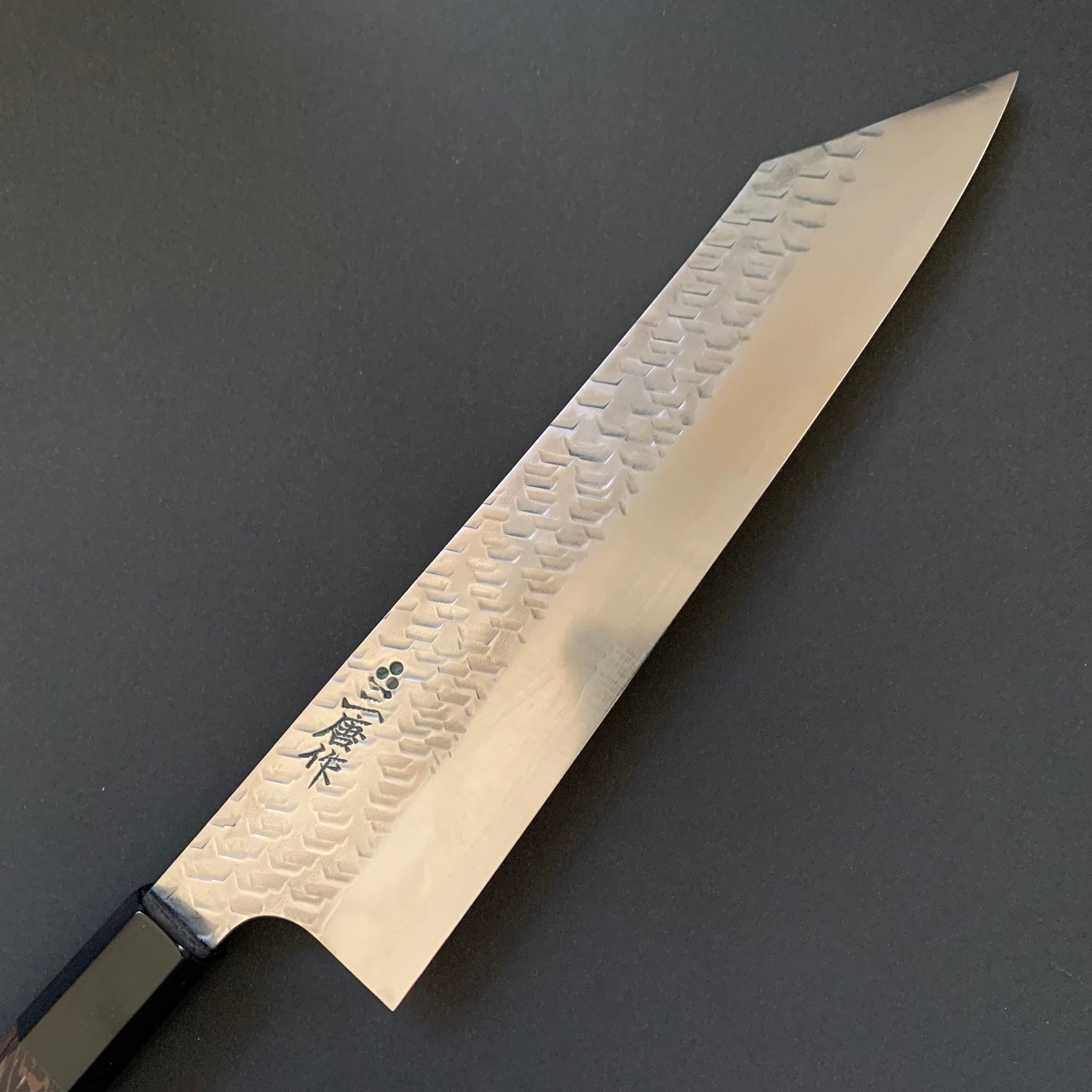 Kiritsuke knife, stamped SG2 powder steel, tsuchime finish - Nigara