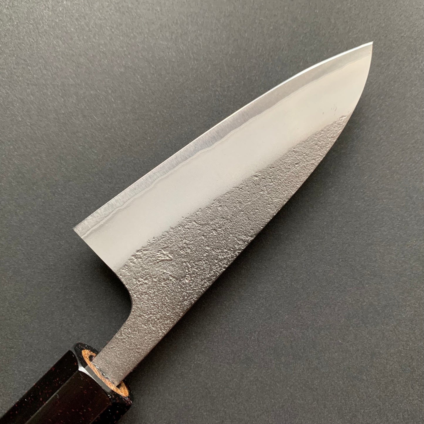 Pairing knife, Shirogami 2 with stainless steel cladding, nashiji finish - Yoshikane