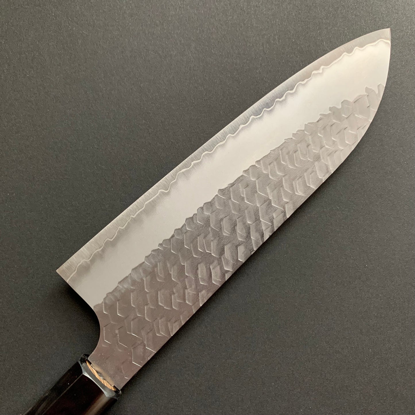 Santoku knife, SG2 powder steel, Tsuchime finish - Nigara