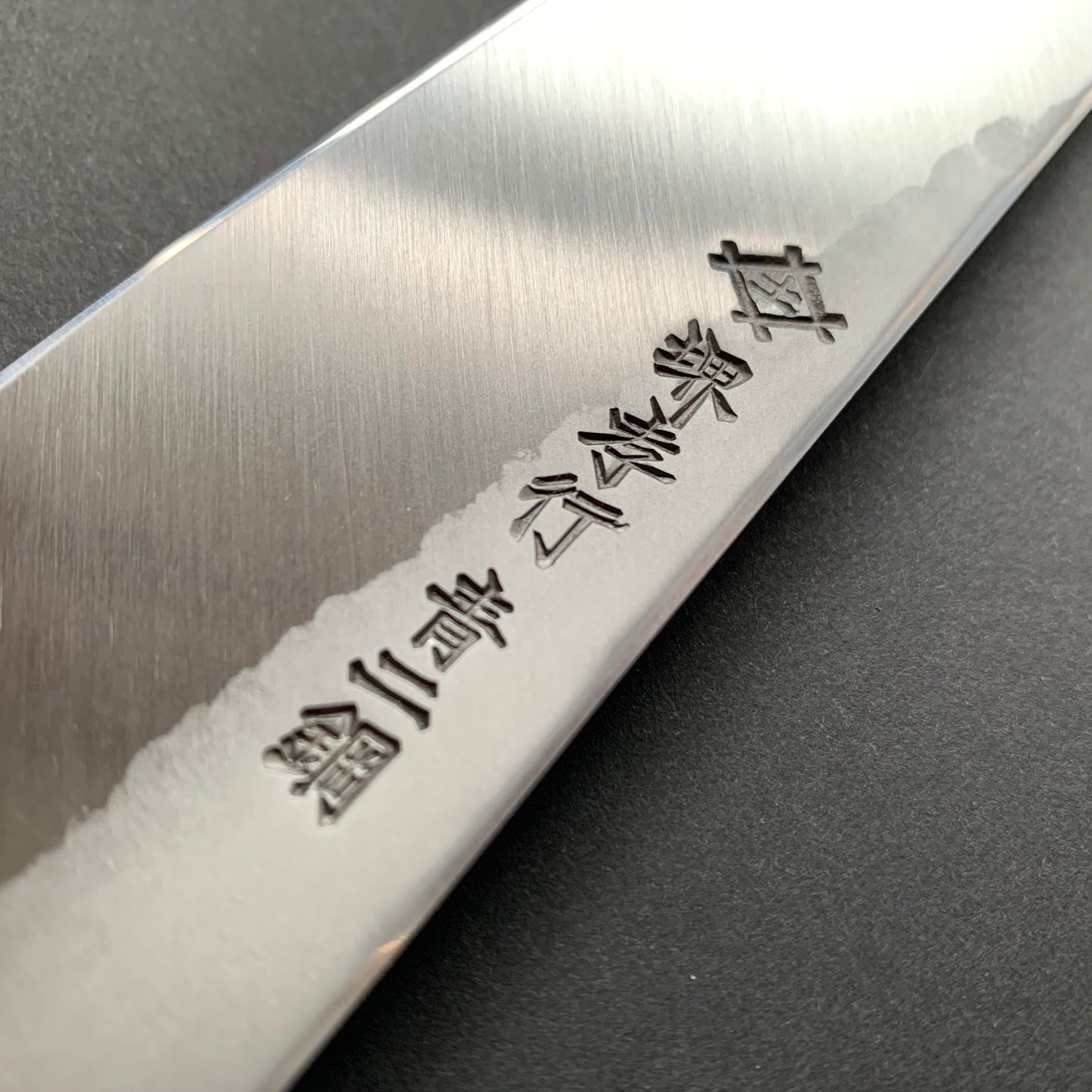 Sakimaru Yanagiba knife, Aogami 2 carbon steel with iron cladding, Kurouchi and Tsuchime finish, Homura series - Sakai Takayuki