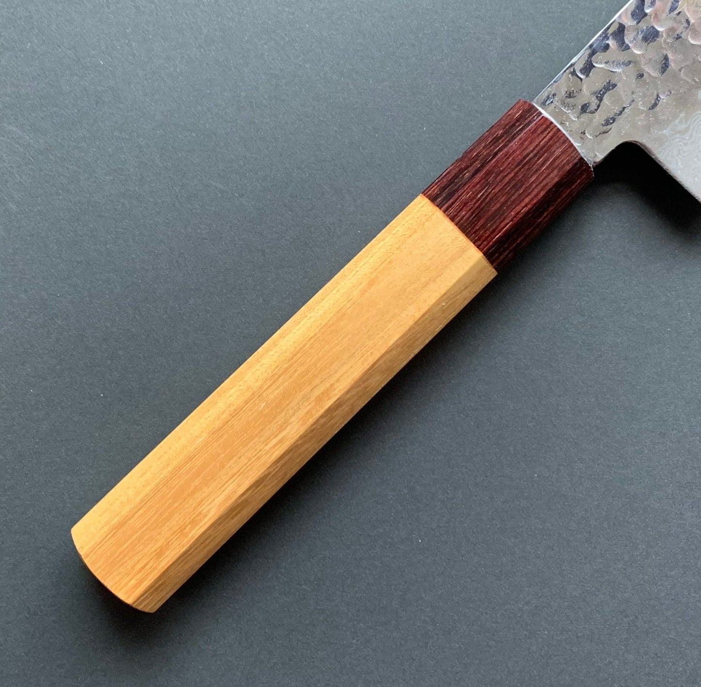 Nakiri knife, VG10 stainless steel, Damascus Tsuchime finish, Wa handle - Sakai Takayuki