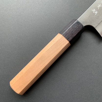 Santoku knife, Ginsan stainless steel, nashiji finish - Kanehiro