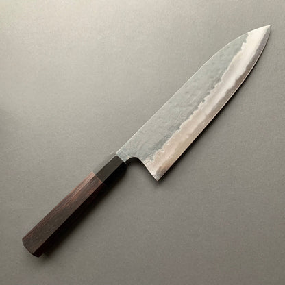 Gyuto knife, Shirogami 1 with Iron cladding, Kurouchi finish - Matsubara