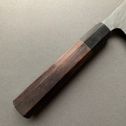 Gyuto knife, Shirogami 1 with Iron cladding, Kurouchi finish - Matsubara