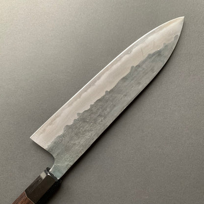 Gyuto knife, Shirogami 1 with Iron cladding, Kurouchi finish - Matsubara