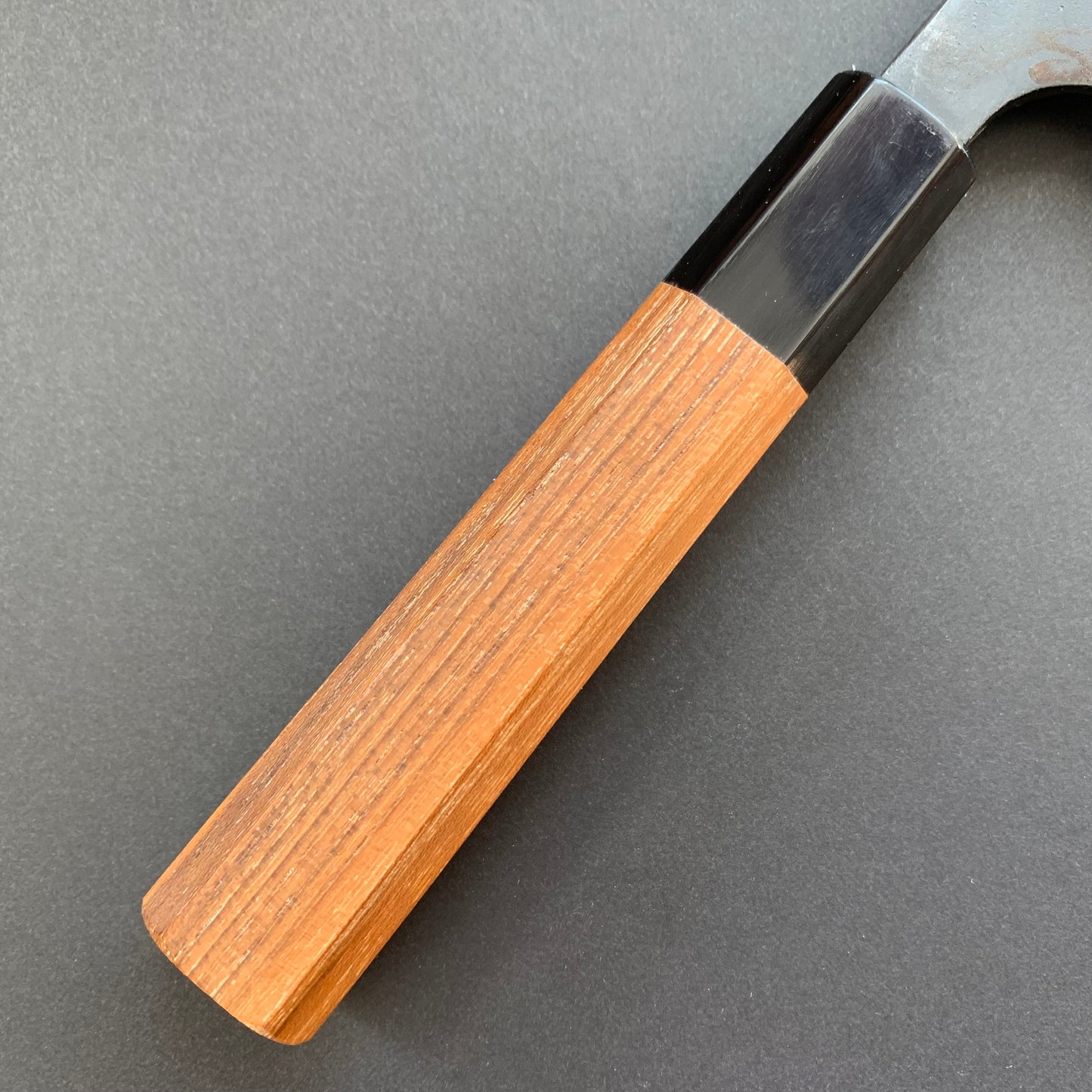 Santoku knife, Aogami 2 with iron cladding, Damascus finish - Kajibee