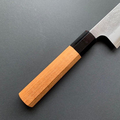 Gyuto knife, SKD tool steel, nashiji finish (teak handle) - Yoshikane
