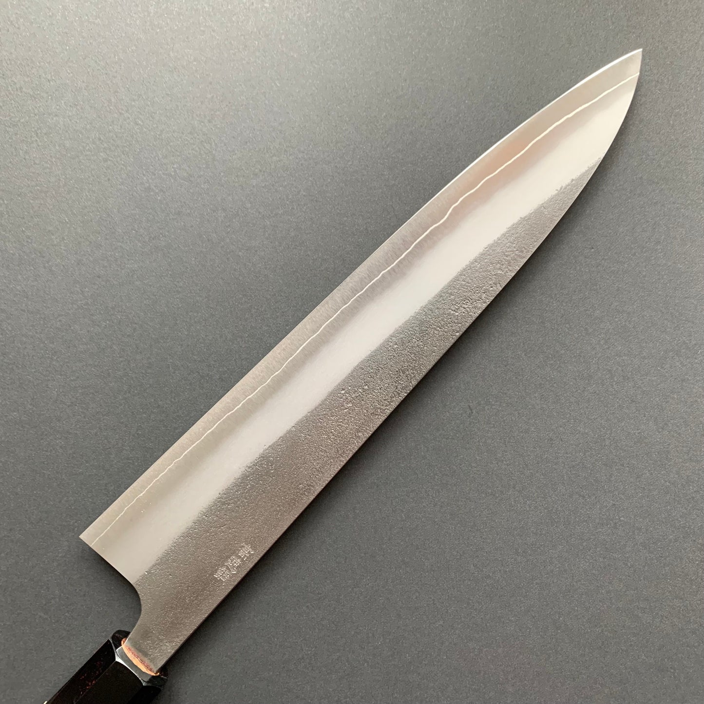 Gyuto knife, SKD tool steel, nashiji finish (teak handle) - Yoshikane