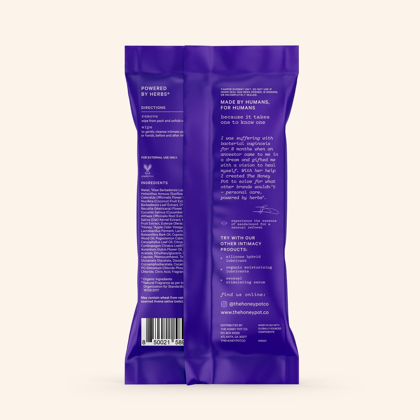Intimacy Cleansing Wipes