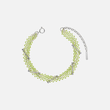 Justine Clenquet Acid Choker - Green